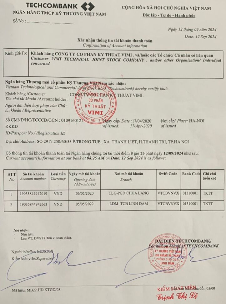 hướng dẫn thanh toán mua van shinyi