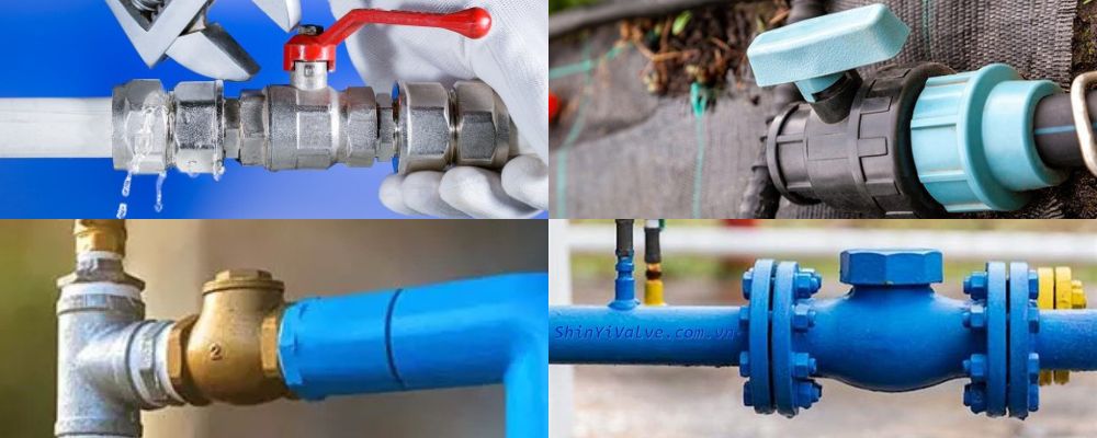 4 loại vật liệu van khóa ống nước