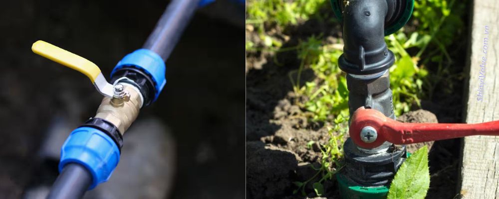 4 loại vật liệu van khóa ống nước