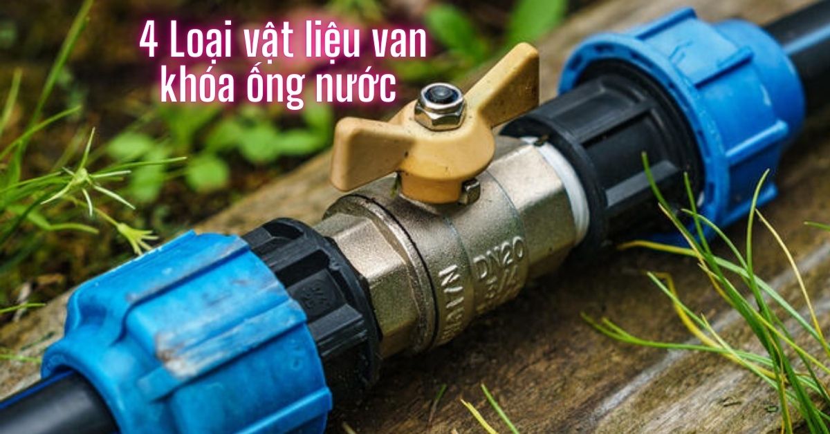 4 loại vật liệu van khóa ống nước