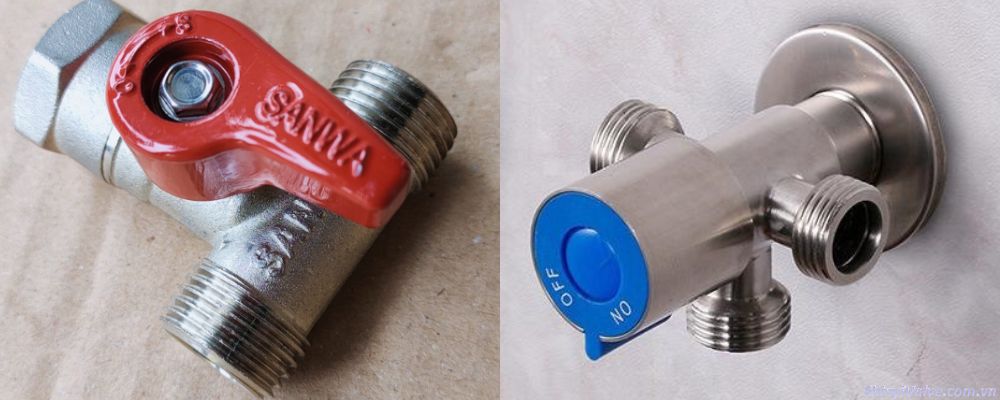 van chia 3 đường nước có khóa