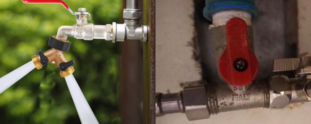 van chia 3 đường nước có khóa