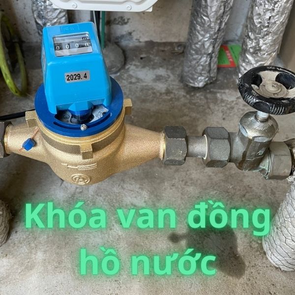 Khóa van đồng hồ nước