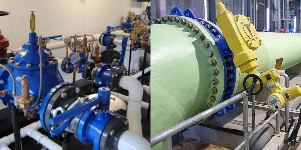 Van bướm mặt bích