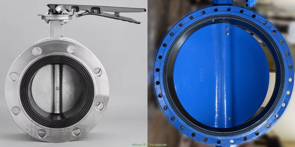 Van bướm mặt bích