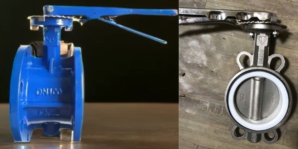 van bướm tay gạt dn100