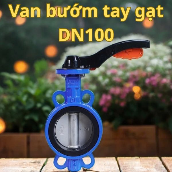 van bướm tay gạt dn100