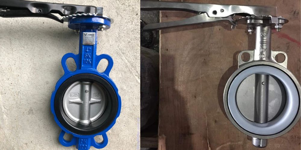 van bướm tay gạt dn100