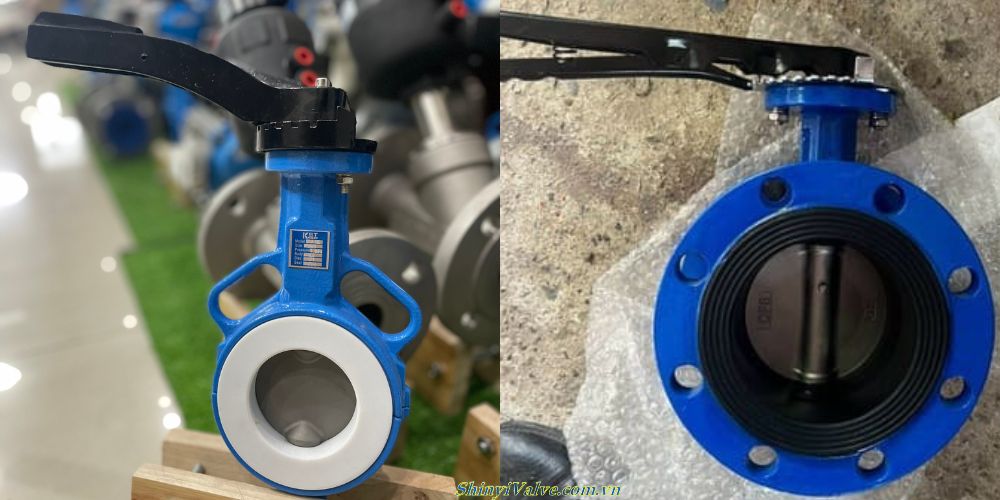 van bướm tay gạt dn65