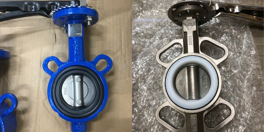 van bướm tay gạt dn65