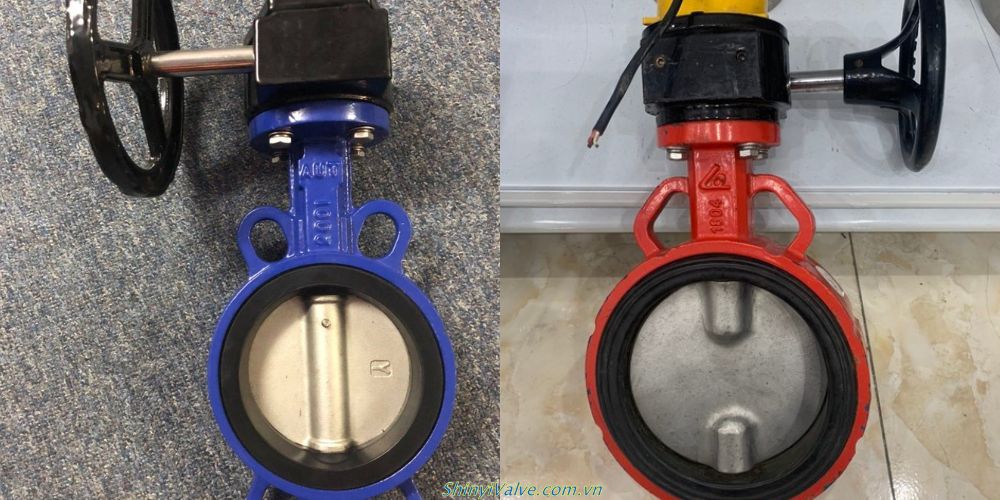 van bướm thân gang cánh inox