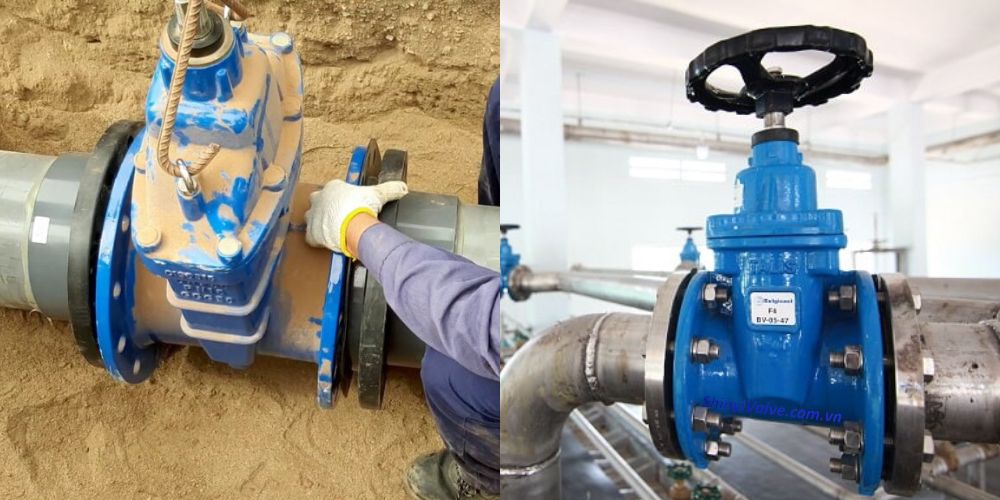 van cổng mặt bích