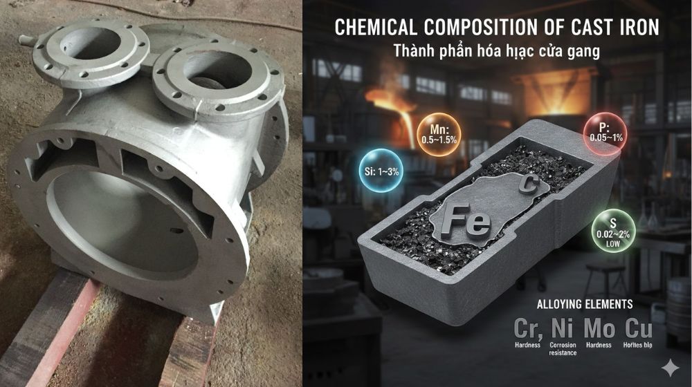 Thành phần hóa học của gang là gì