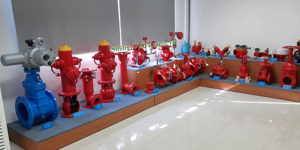 trưng bày van cổng động cơ điện Shinyi