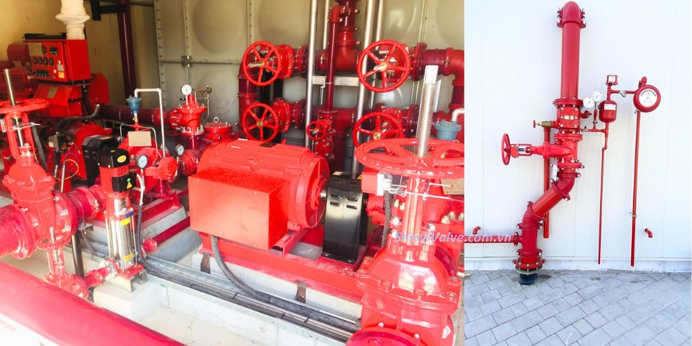 van cổng tín hiệu điện ShinYI tại phòng bơm