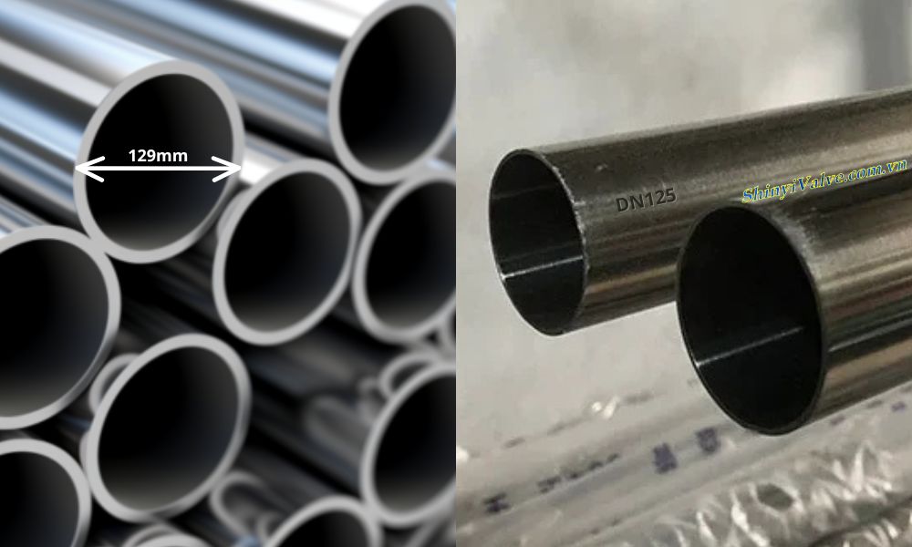 dn125 là phi bao nhiêu inox vi sinh