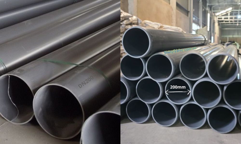 dn200 là phi bao nhiêu ống nhựa bs iso din