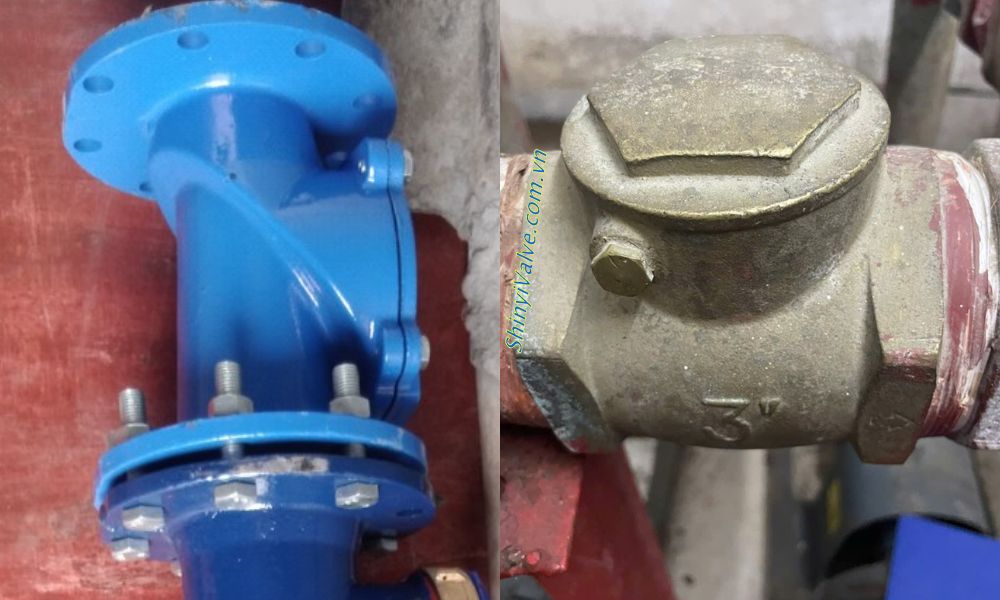 kiểu kết nối van 1 chiều lá lật dn80