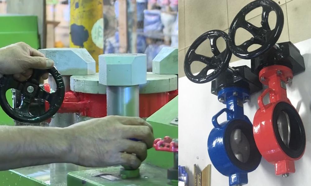 nhà máy sản xuất van bướm shinyi WBGS DN100