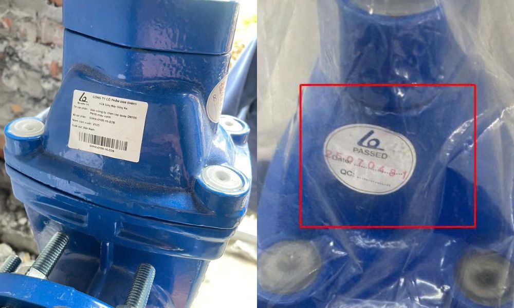 tem nhãn van cổng GVHX DN100