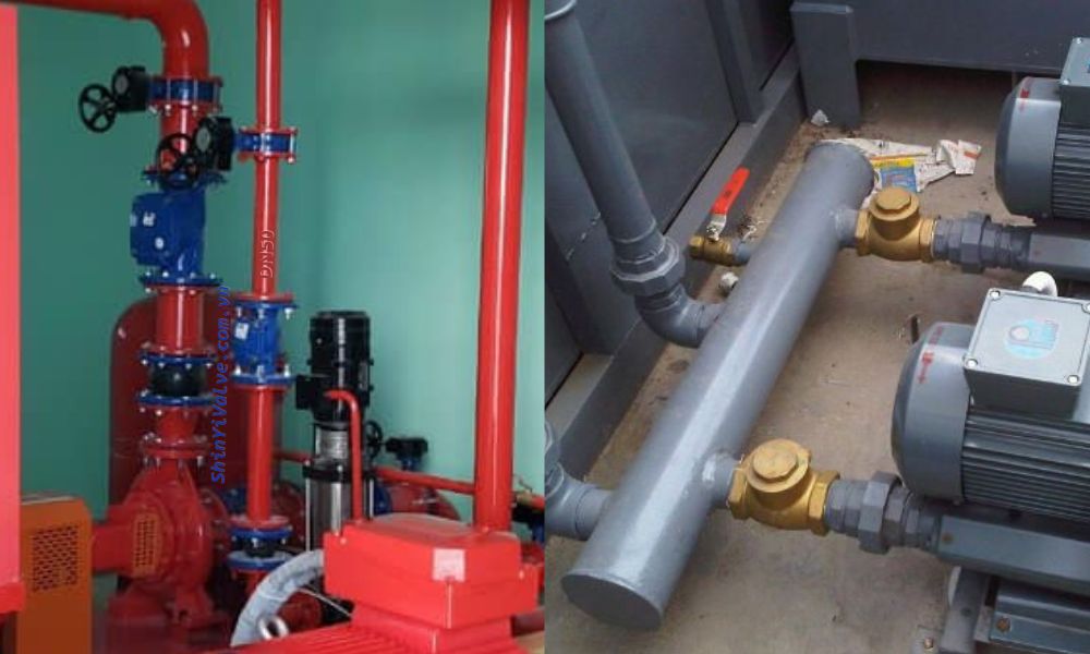 ứng dụng van 1 chiều dn50