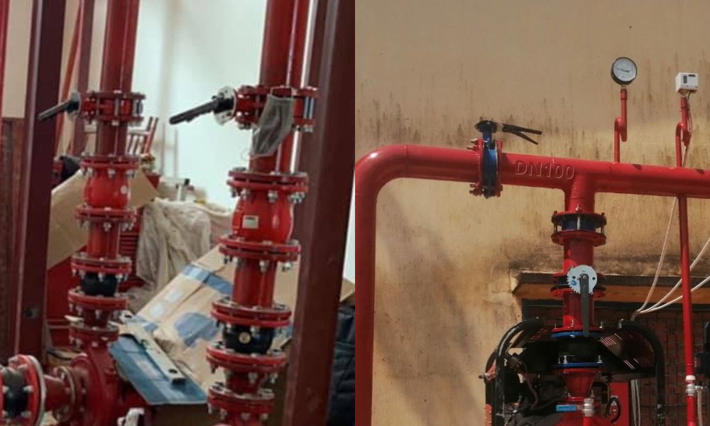 ứng dụng van bướm shinyi WBLS DN100