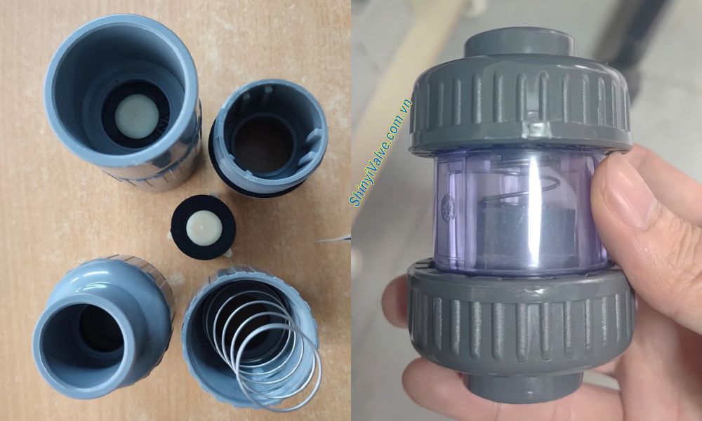 ưu điểm van 1 chiều lò xo nhựa