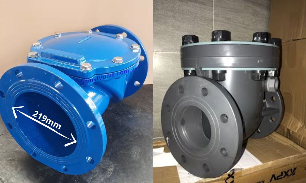 van 1 chiều dn200 kiểu lá lật