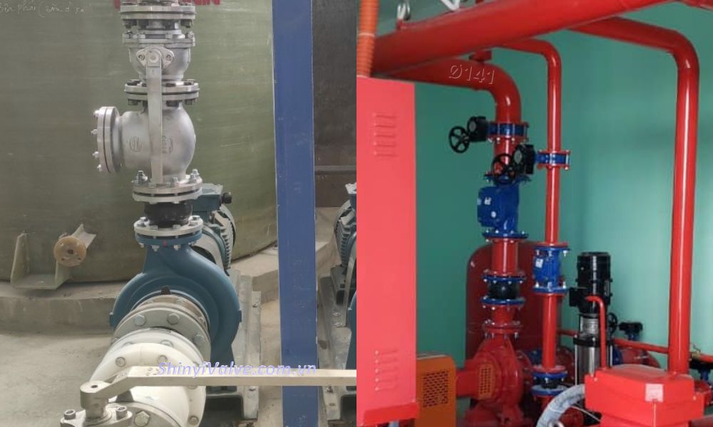 van 1 chiều lá lật dn125 nối ống bao nhiêu