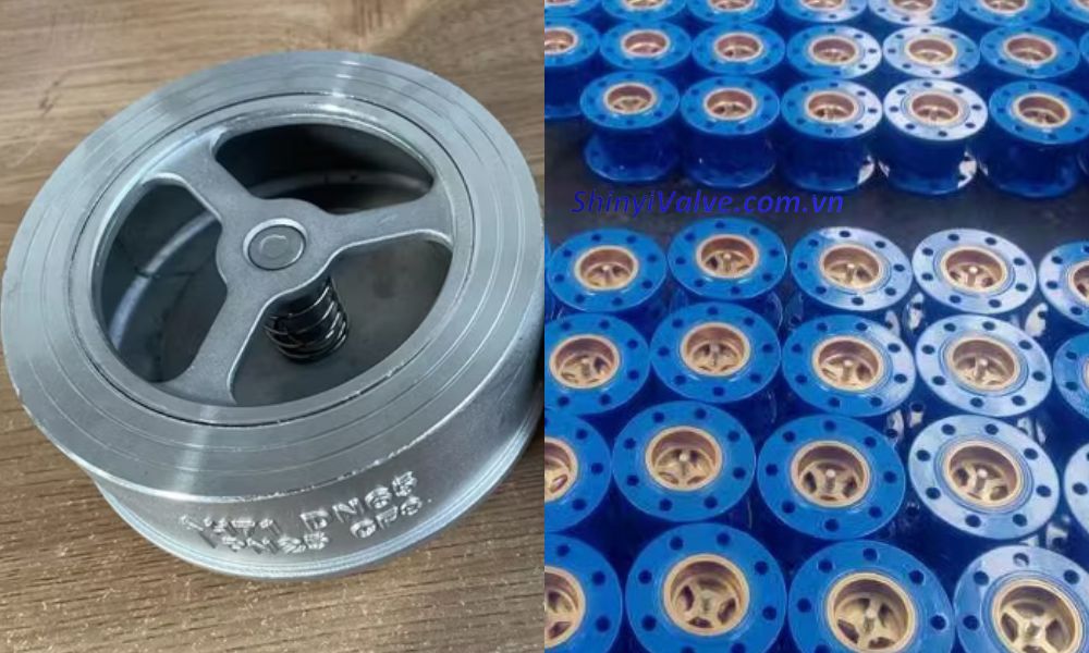 van 1 chiều lò xo và dạng cối