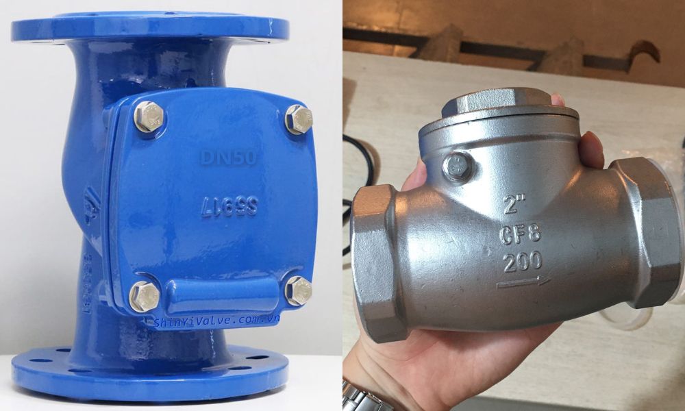 vật liệu của van 1 chiều dn50