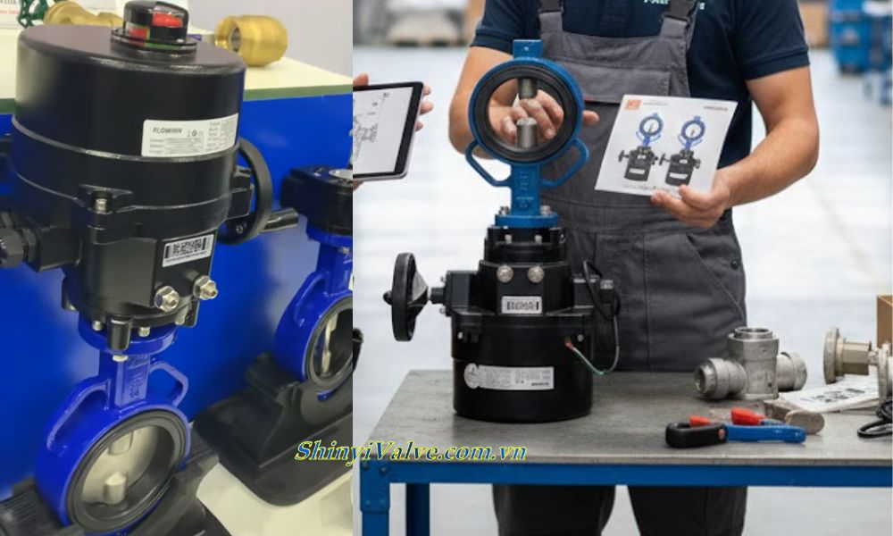 mua van bướm shinyi WEOM DN100 ở đâu