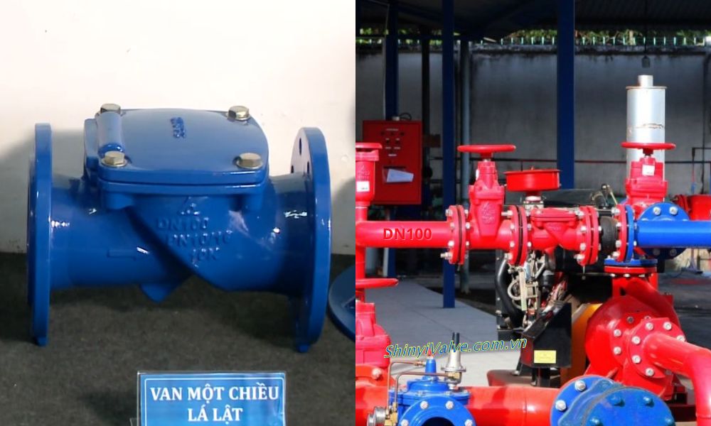 van 1 chiều lá lật shinyi RDCV DN100