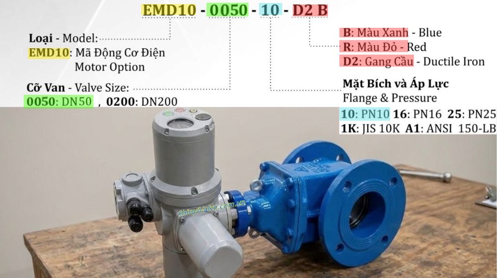 đặt hàng van cổng điện shinyi emd dn50