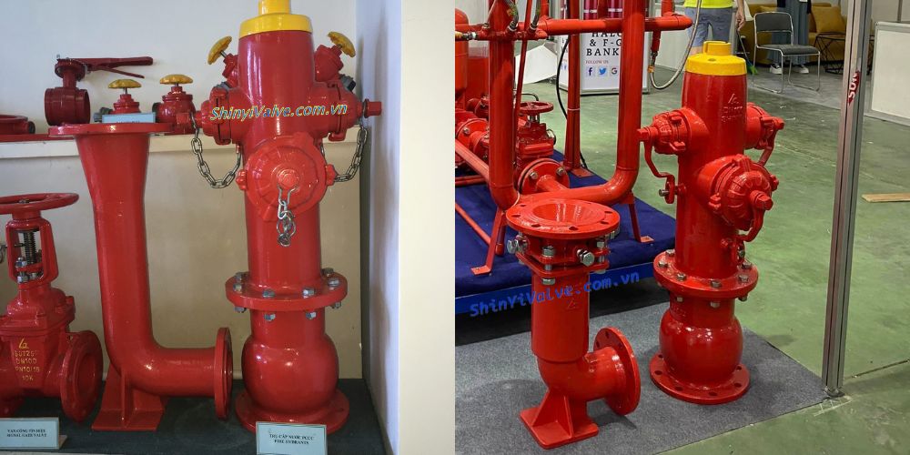 kết nối của trụ cứu hỏa có đế shinyi