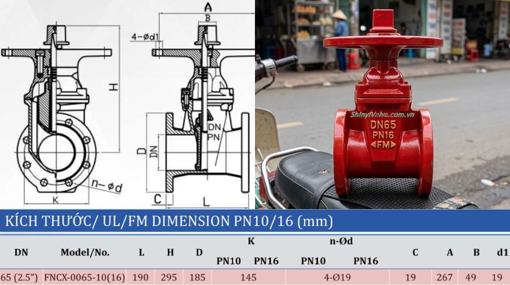 kích thước của shinyi fncx 0065 10 16