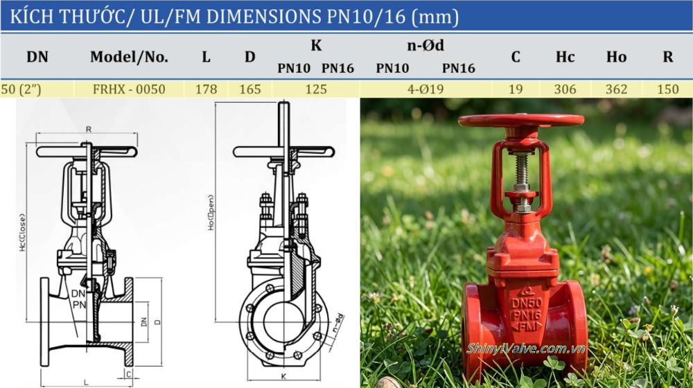 kích thước của shinyi frhx 0050 10 16