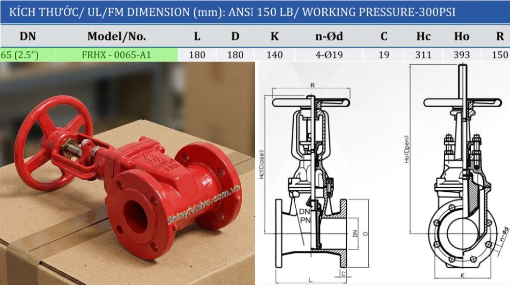 kích thước của shinyi frhx 0065 a1