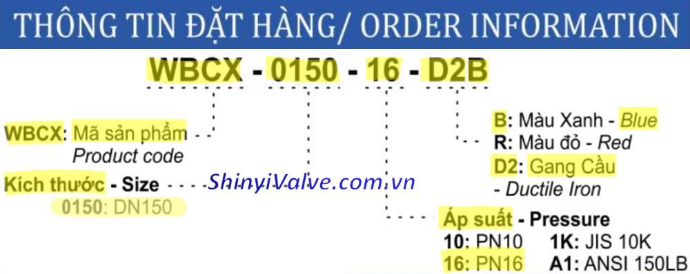 ký hiệu van shinyi WBCX DN150