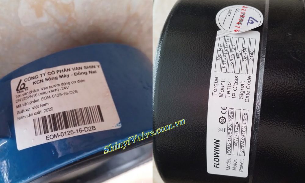 tem nhãn van shinyi WEOM DN125