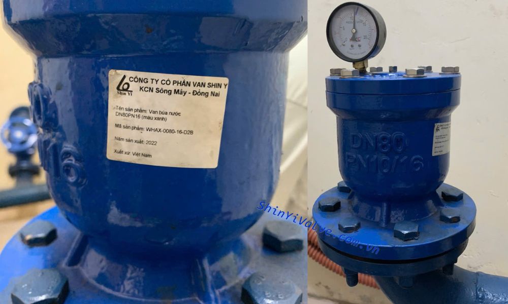 thực tế lắp đặt van shinyi WHAX DN80