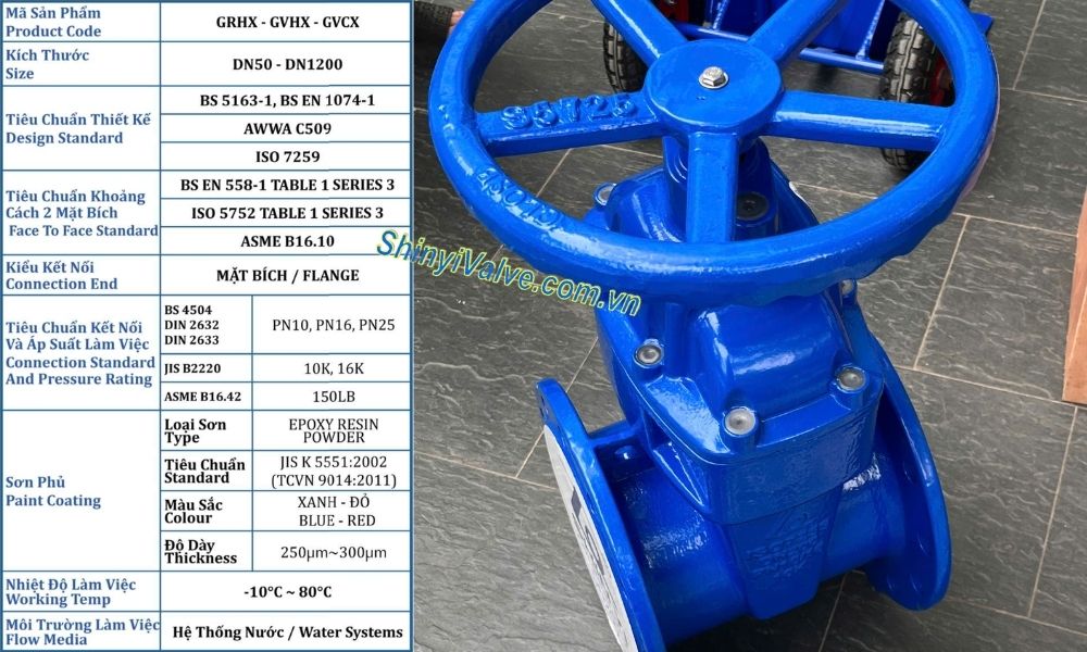 đặc điểm van shinyi gvhx dn250